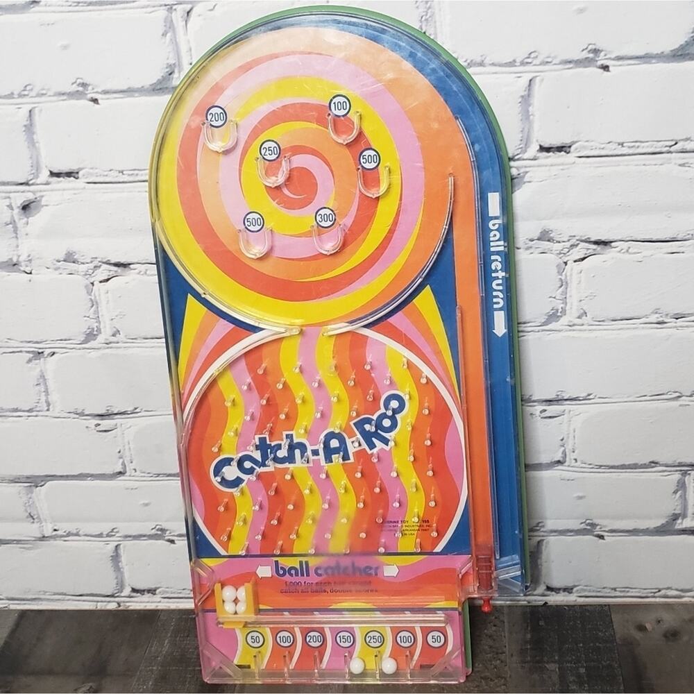 Vintage 1960s Pinball Game Catch-a-Roo